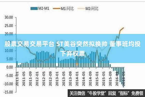 股票交易交易平台 ST美谷突然拟换帅 董事班均投下弃权票