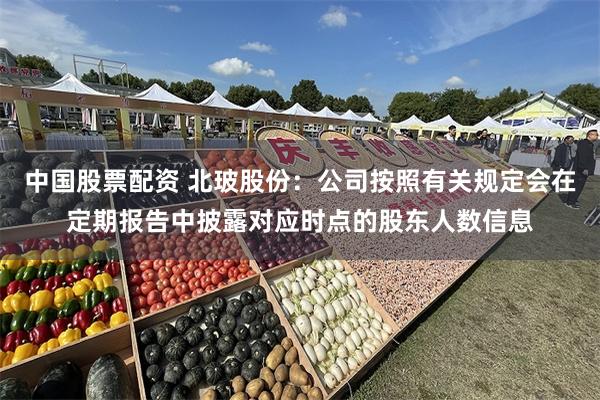 中国股票配资 北玻股份：公司按照有关规定会在定期报告中披露对应时点的股东人数信息
